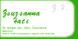 zsuzsanna hati business card